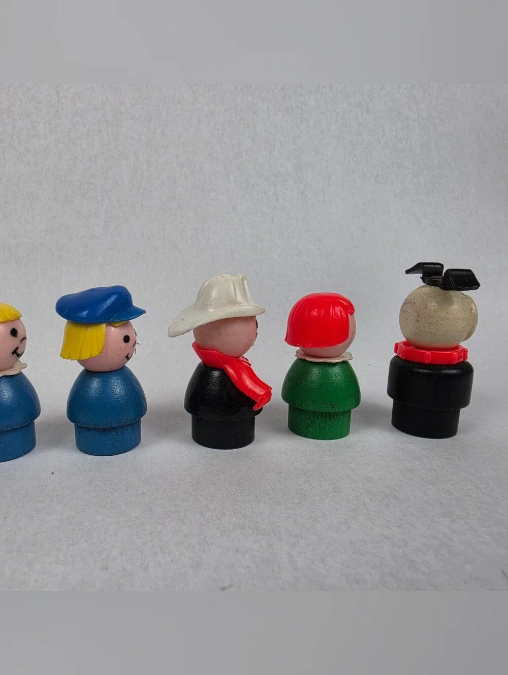Vintage Fisher Price Little People Wooden Figurines